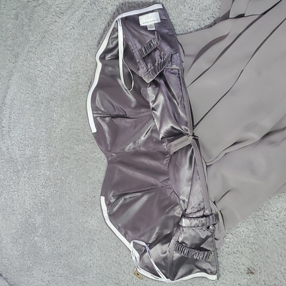 Donna Morgan Strapless Chiffon Maxi Dress - Picture 4 of 7